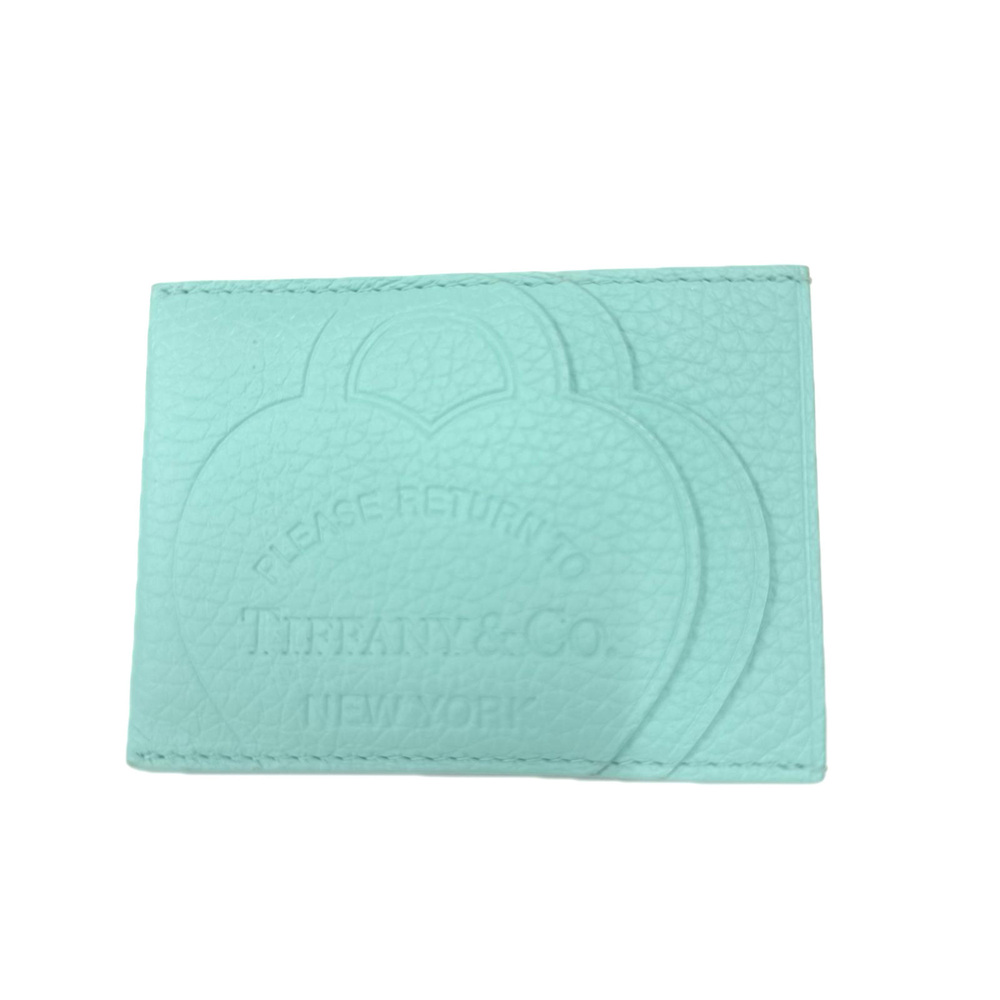 TIFFANY&Co. Return to Tiffany Business Card Holder/Card Case 72019954 Blue Ta...
